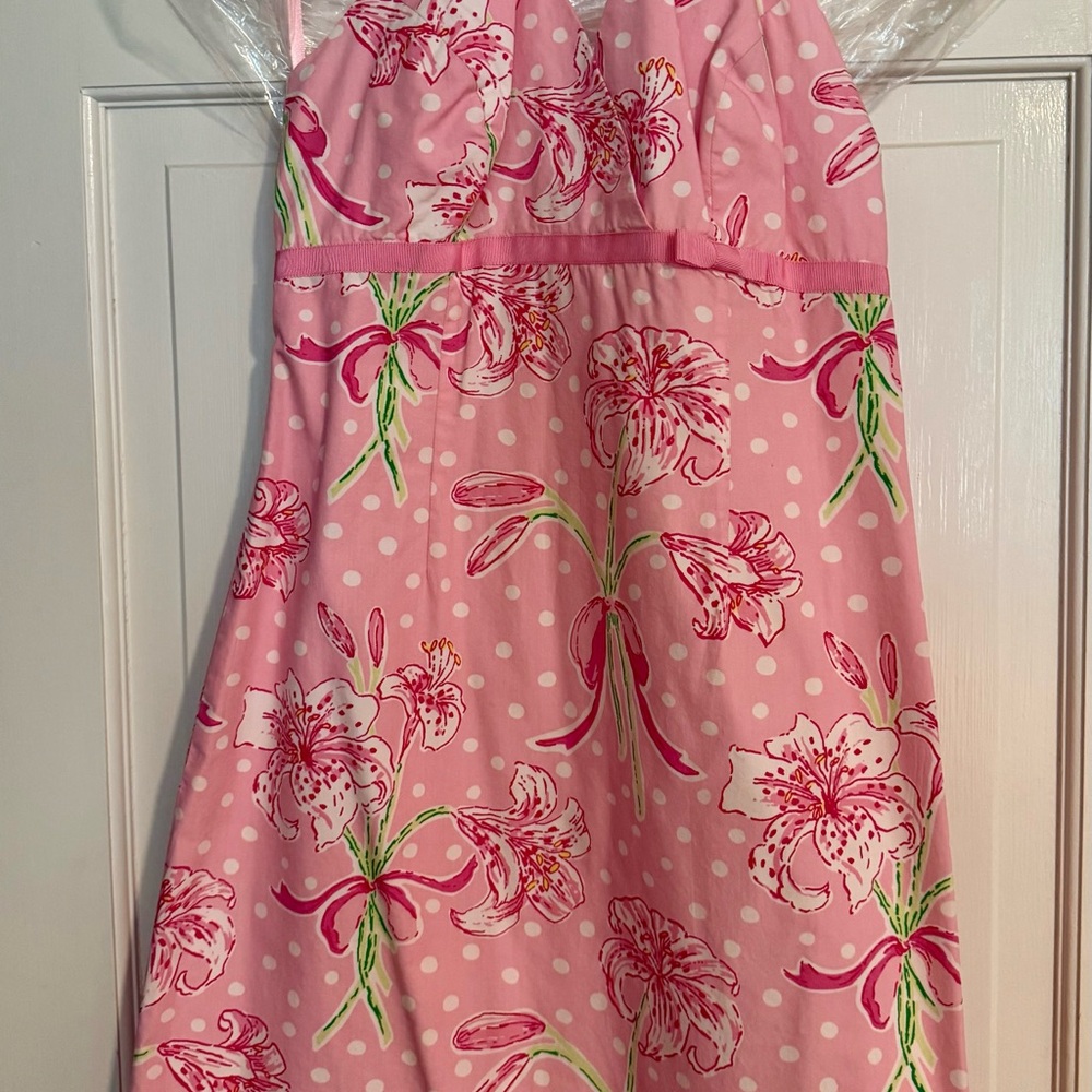 Lilly Pulitzer Pink and White Floral Dress